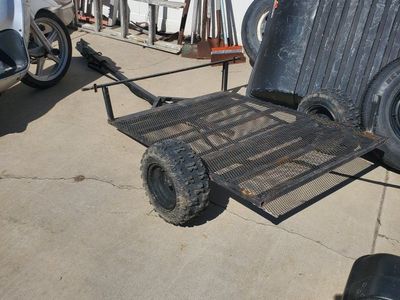 homemade four wheeler pull behind trailer