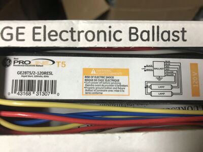 T5 2 lamp electronic ballast brand new in the box 120v