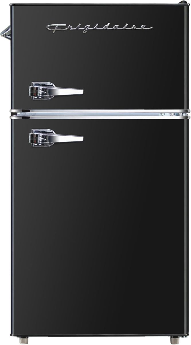 *SEE DESCRIPTION*Small 2 Door Frigidaire Retro Mini Fridge with Freezer & Side Bottle Opener