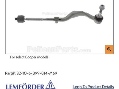 NEW! MINI COOPER Tie Rod Assembly