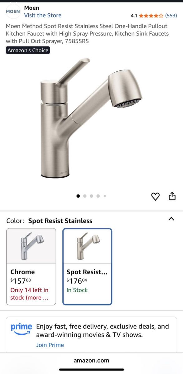 Moen Faucet