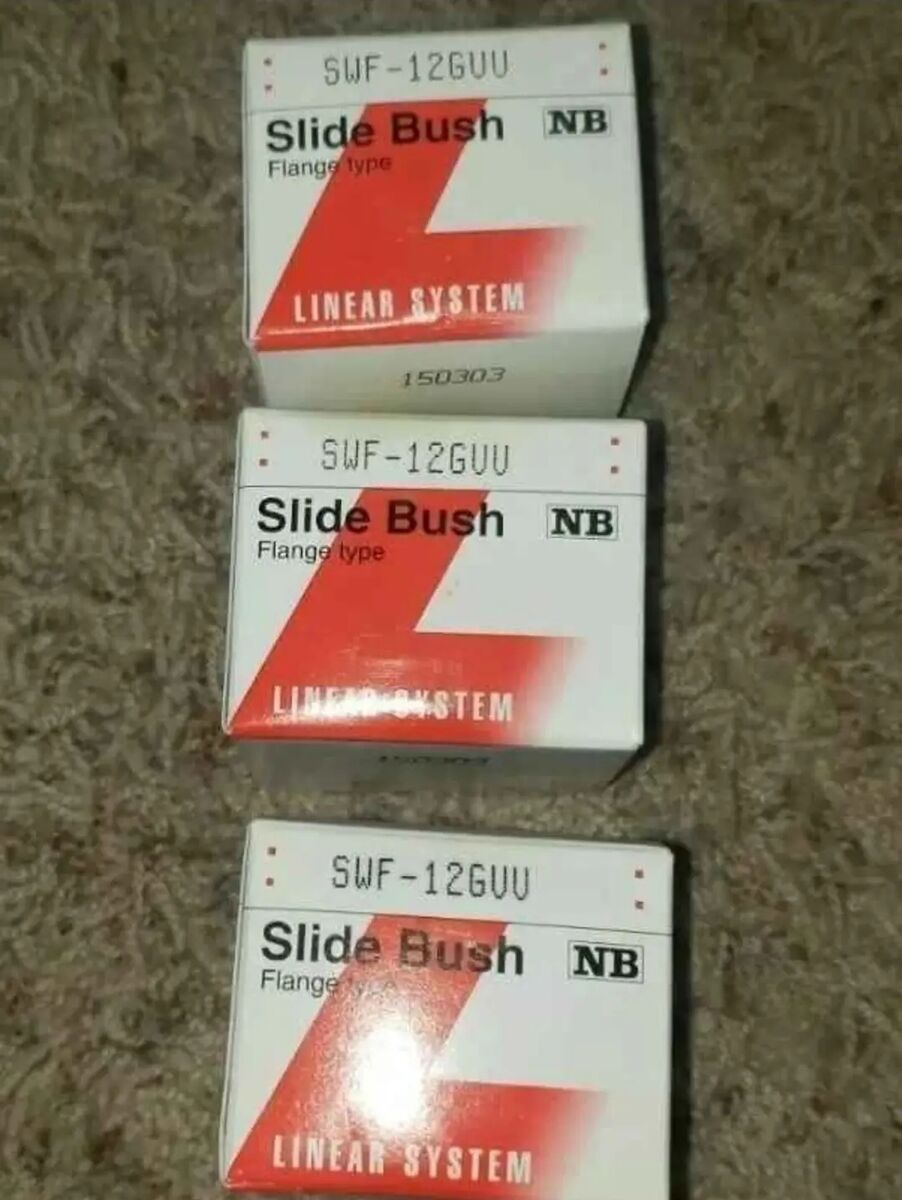 Three (3) SWF-12GVV SLIDE BUSH BEARING-Nippon Bearing - New Sealed With Box