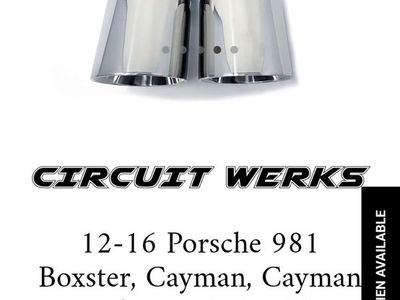 2012-2016 Porsche Boxster, Cayman, Cayman S X-Pipe Tips