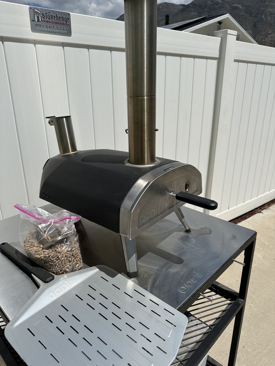 Pizza Oven, Cart, and Accessories