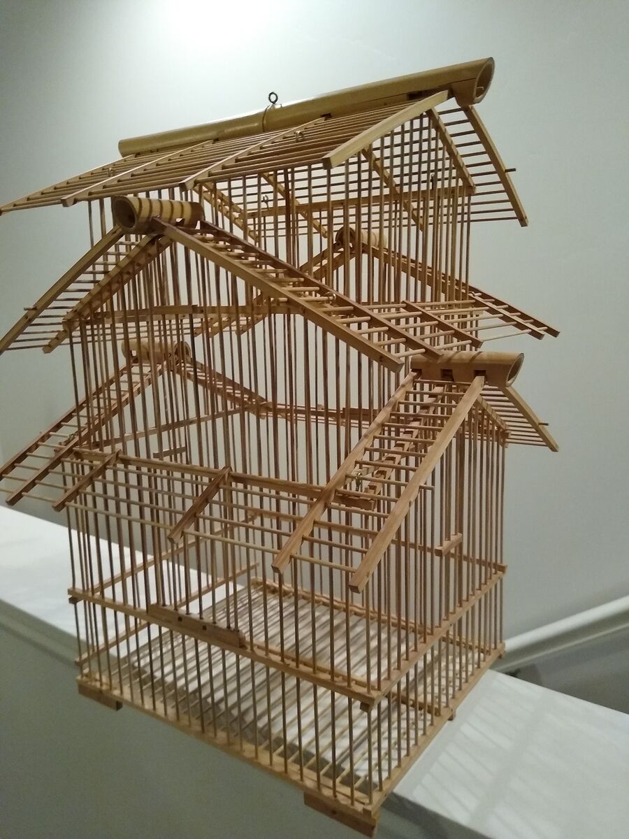Vintage Bamboo Bird Cage