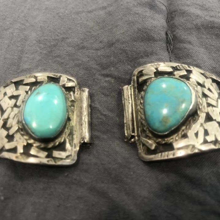 ANTIQUE TURQUISE WATCH BAND PIECES
