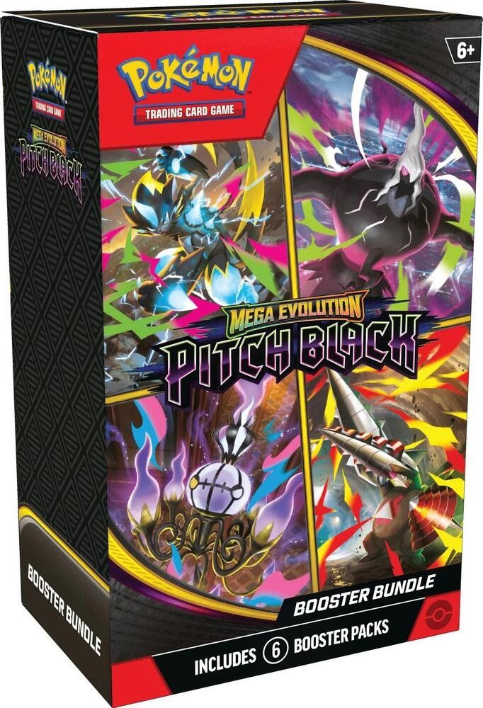 Pokemon TCG Mega Evolution Pitch Black Booster Bundle - 6 Booster Packs