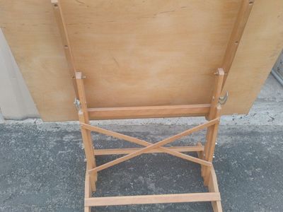 wood drafting table