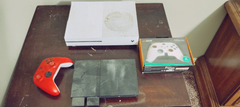 Xbox One Console with Controllers and Playstation 2 Console bundle