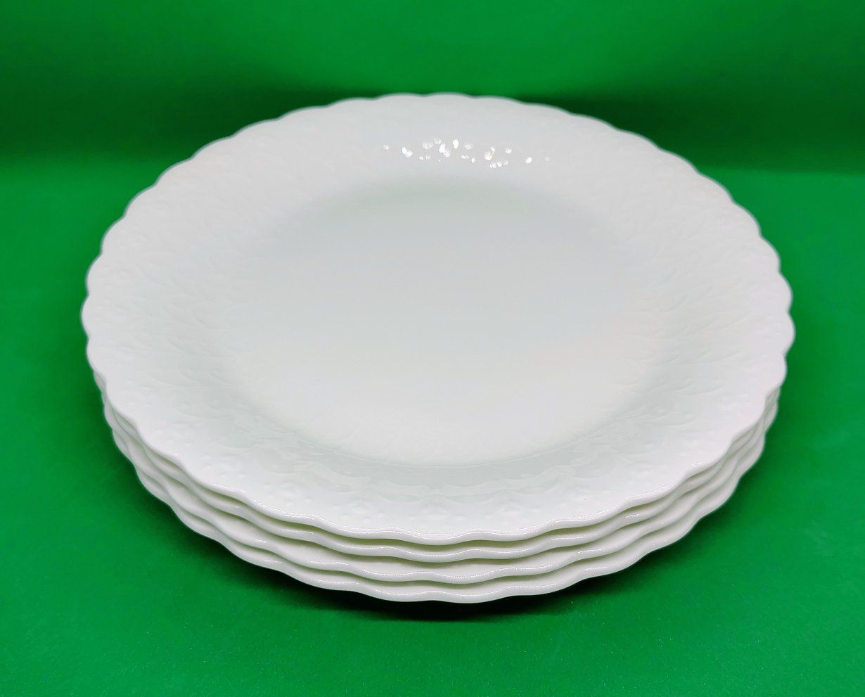 4 Mikasa Whit Silk salad plates, $1