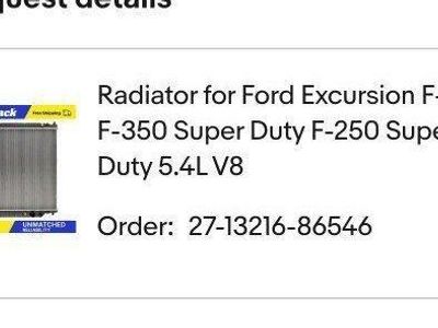 Radiator Ford F150/250/350 5.4l v8 1999-2004