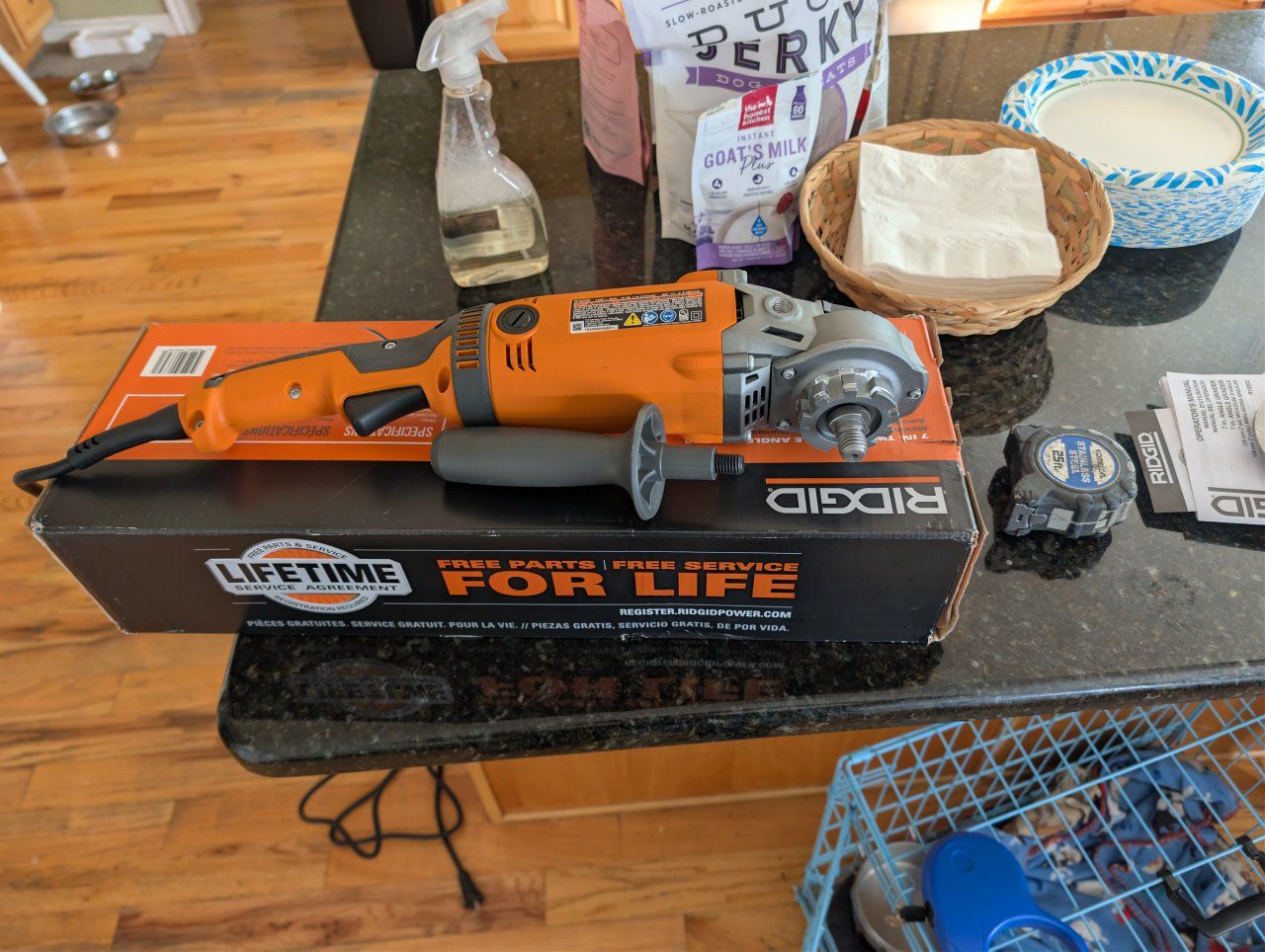 7" angle grinder