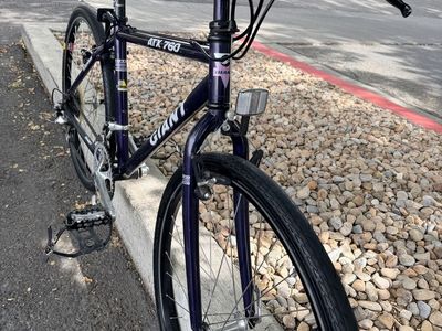 Giant ATX 760 Mountain Bike Purple Vintage Retro MTB Bicycle deore components