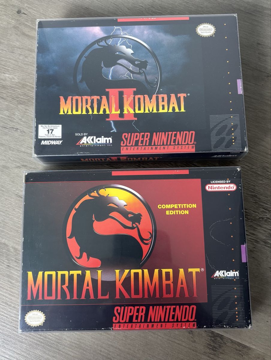 Mortal Kombat 1 & 2, Super Nintendo - CIB