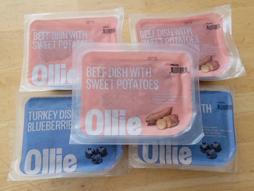 5 Frozen Ollie Small Dog food Packages