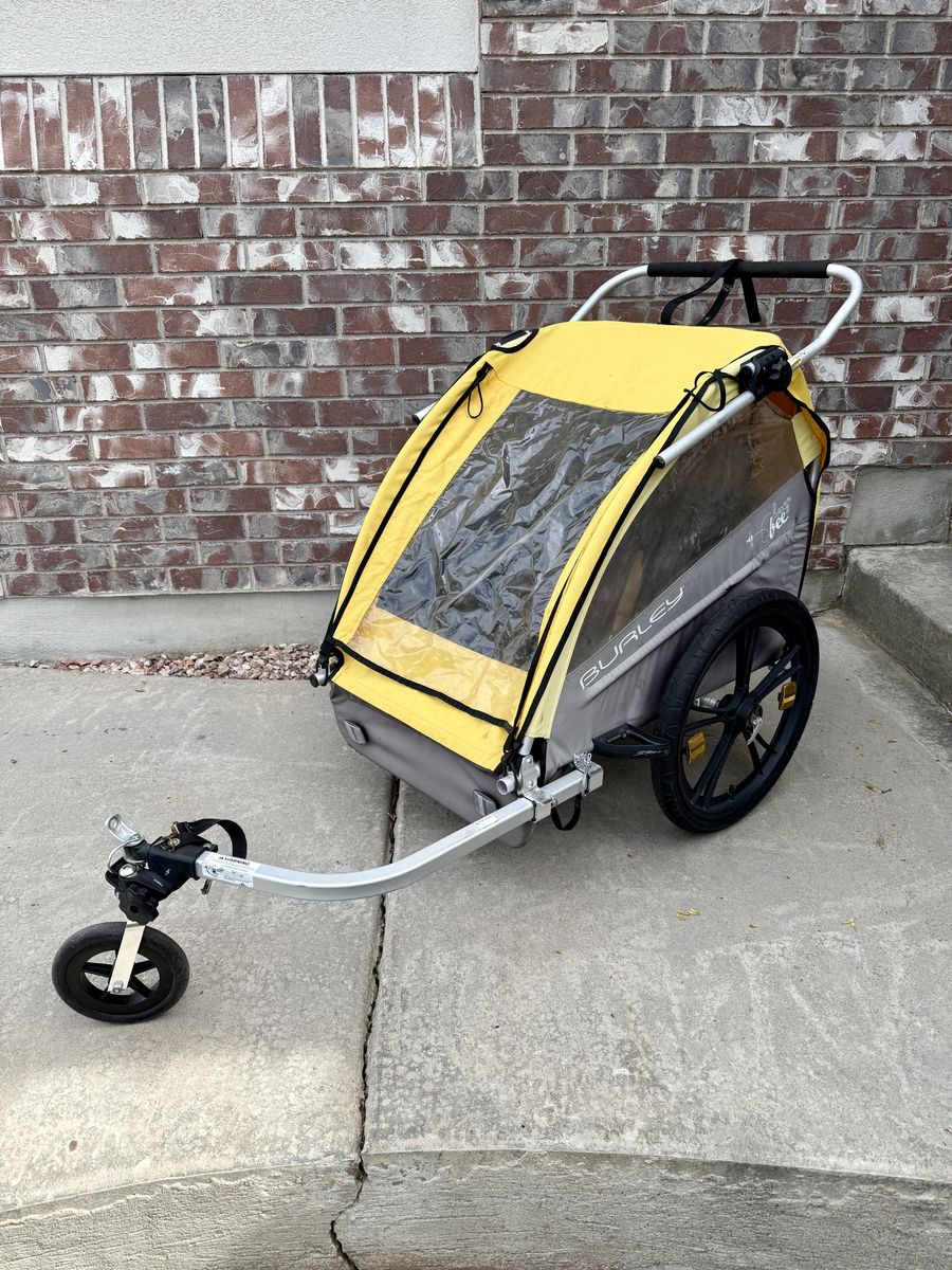 1-2 Child Burley Honey Bee Bike Trailer Stroller