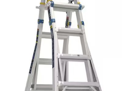 Werner 18 ft. Reach Aluminum 6-in-1 Multi Position Ladder