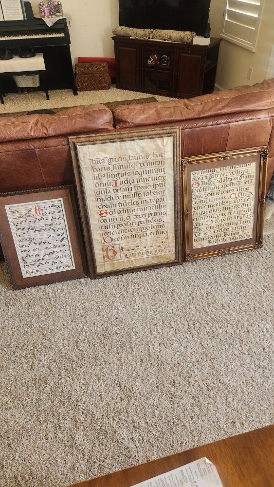 Unique Framed Inscription Writings
