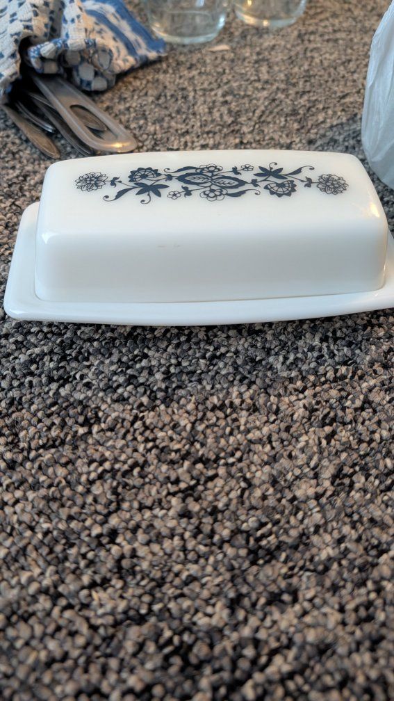 Pyrex butter dish