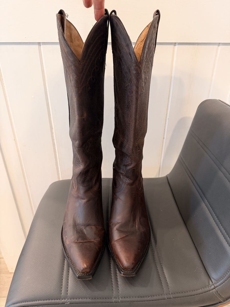 Women's Tall Western Boots Dark Brown size 10