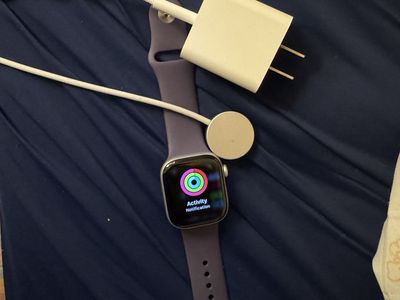Apple Watch with Purple Sport Band and Charger