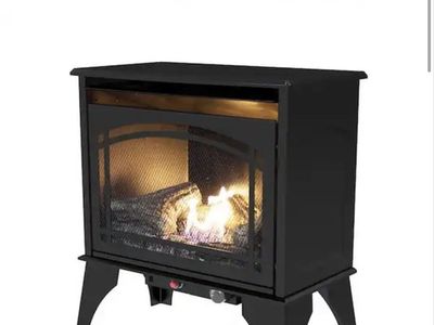 Pleasant Hearth VFS2-PH20DT 23.5 in. 20,000 BTU Vent-Free Dual Fuel Gas Stove