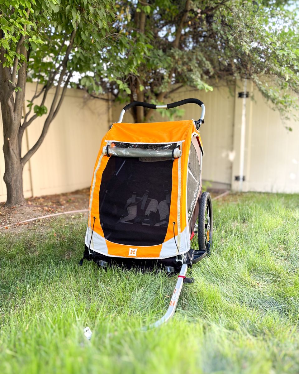Burley D’Lite Baby Child Kid Double Bike Trailer Stroller