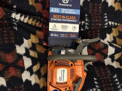 Brand New, still in the box Husqvarna 435 Heavy Duty 16” Chainsaw. 40.9cc. Power 2.2 HP. Weight 9.7 lbs.