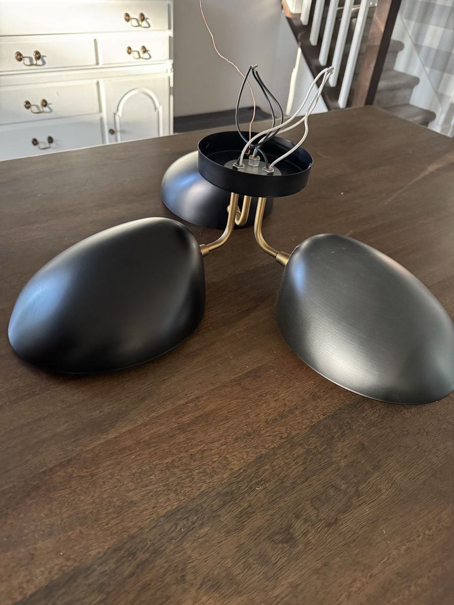 3-light semi flush mount