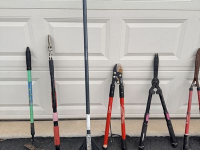 Assorted Yard and Garden Tools - Kobalt Rake, Pruners