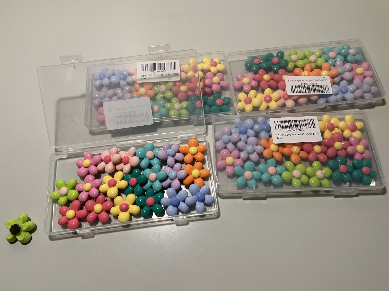 NEW! Flower magnets 20 pcs/set of four