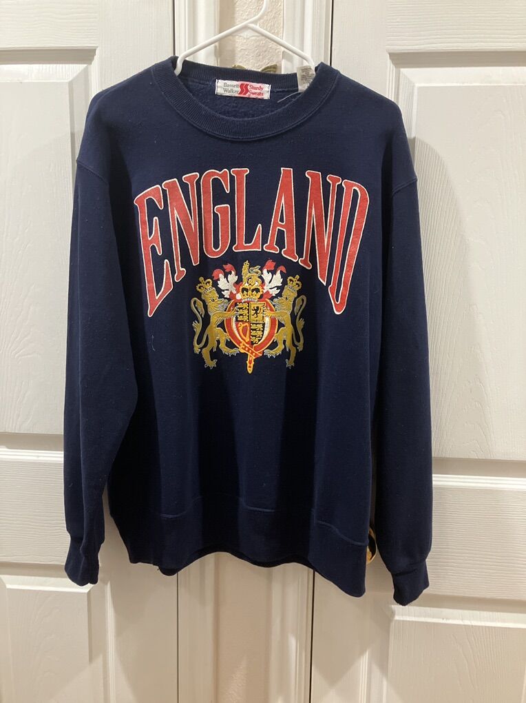 Vintage Navy Blue England Sweatshirt