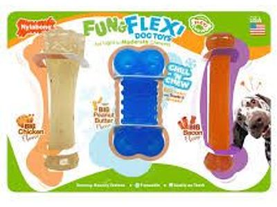Nylabone Fun and Flexi ND2062EC Dog Toys, 3-count 1994184 #105303
