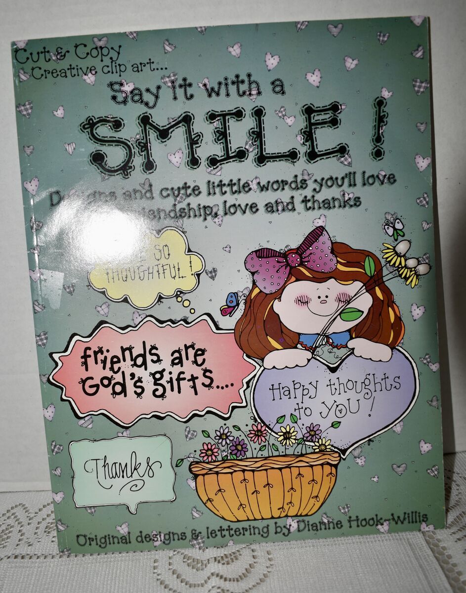 Cut / Copy Creative Clip Art Booklet Say It With A Smile Designs/ Cute Little Words You Will Love…