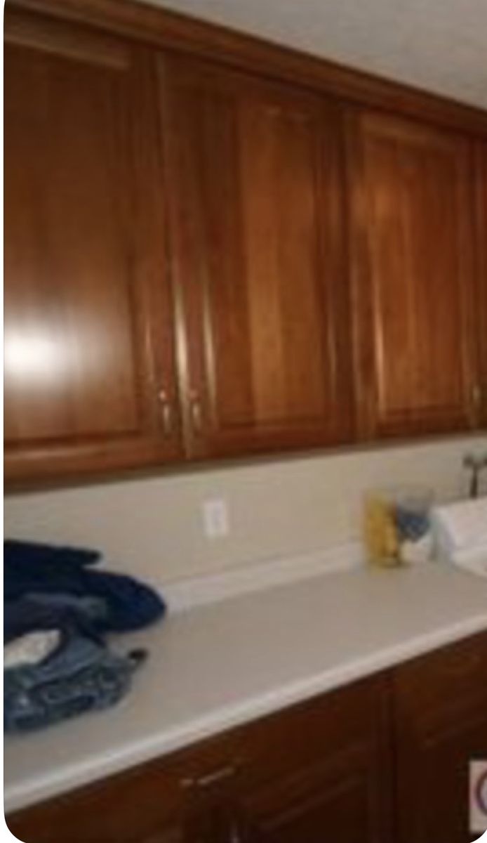 Cherry Wood  Cabinets - Upper & Lower Set with Countertop