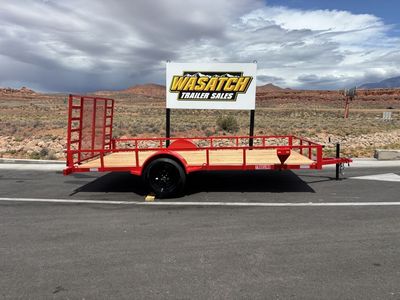 2026 7 Sons Red 7x14 Quality Single Axle Utility T