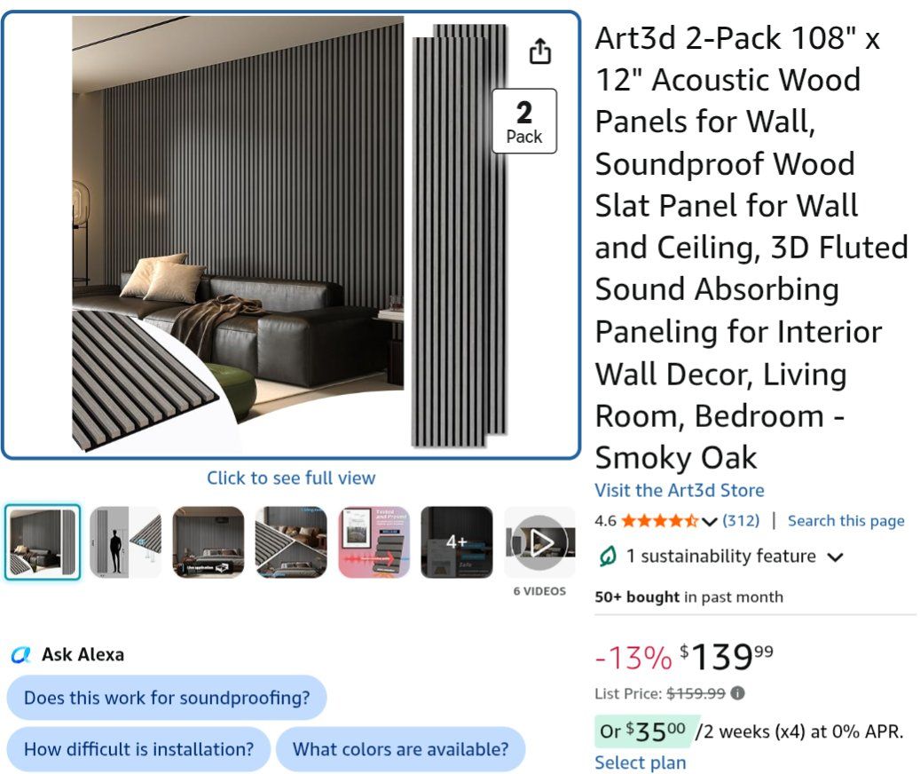 New Art3d Acoustic Wall Panels