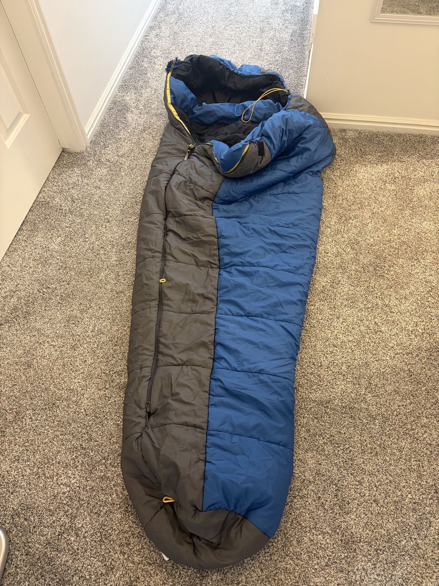 Mountainsmith Zero Degree Mummy Sleeping Bag Blue Gray Outdoor Camping
