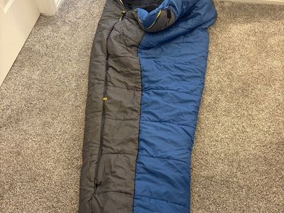 Mountainsmith Zero Degree Mummy Sleeping Bag Blue Gray Outdoor Camping