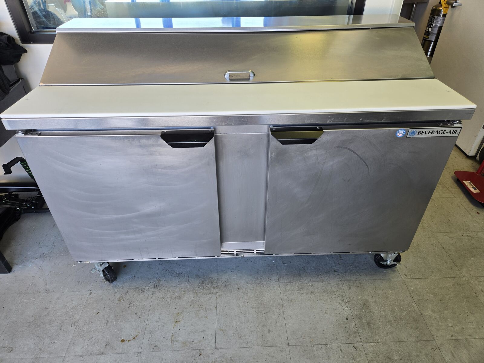 Slightly used Beverage-Air Refridgerator Prep Table