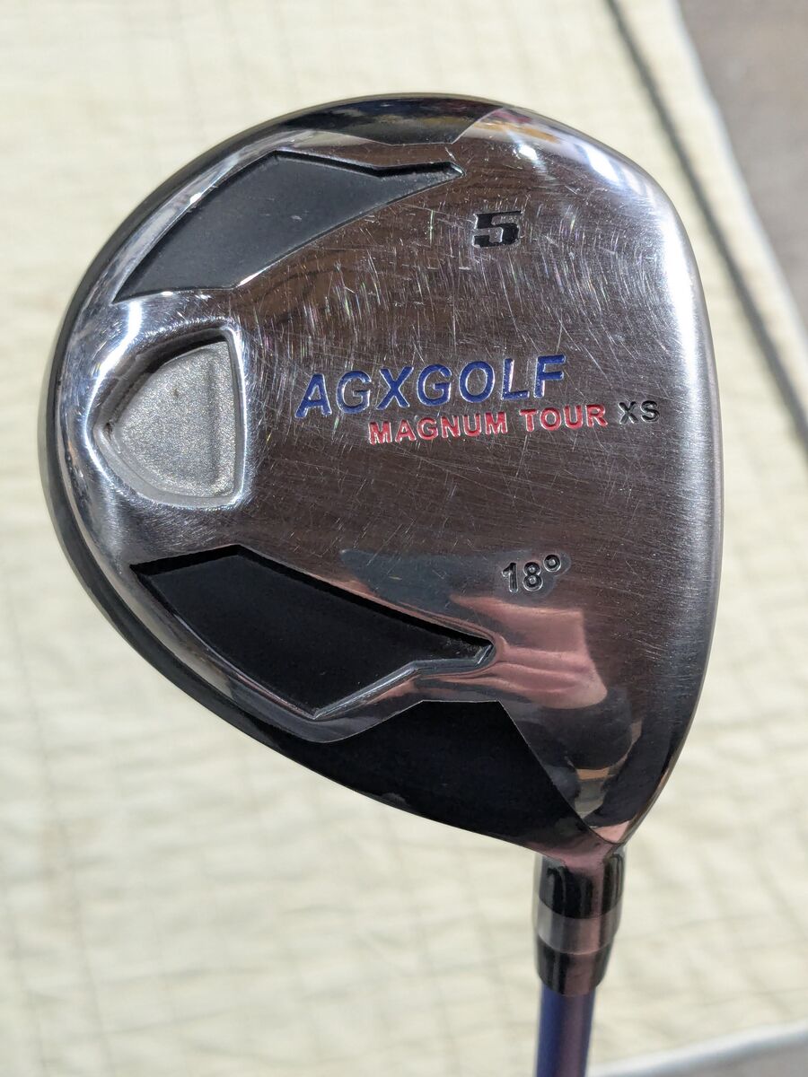 5 Wood Club with AGX Golf Magnum Tour XS 18 degree head and Mitsubishi Rayon Kurokage 60 FW R flex Shaft