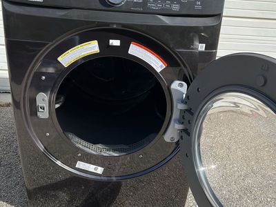 Samsung DVE50M7450V Front Load Electric Dryer MultiSteam 7.4 cu. ft. Black Stainless Steel