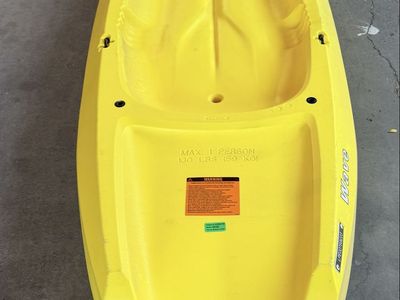 Lifetime Wave Youth Sit-On-Top Kayak - Yellow (130 lb Capacity)