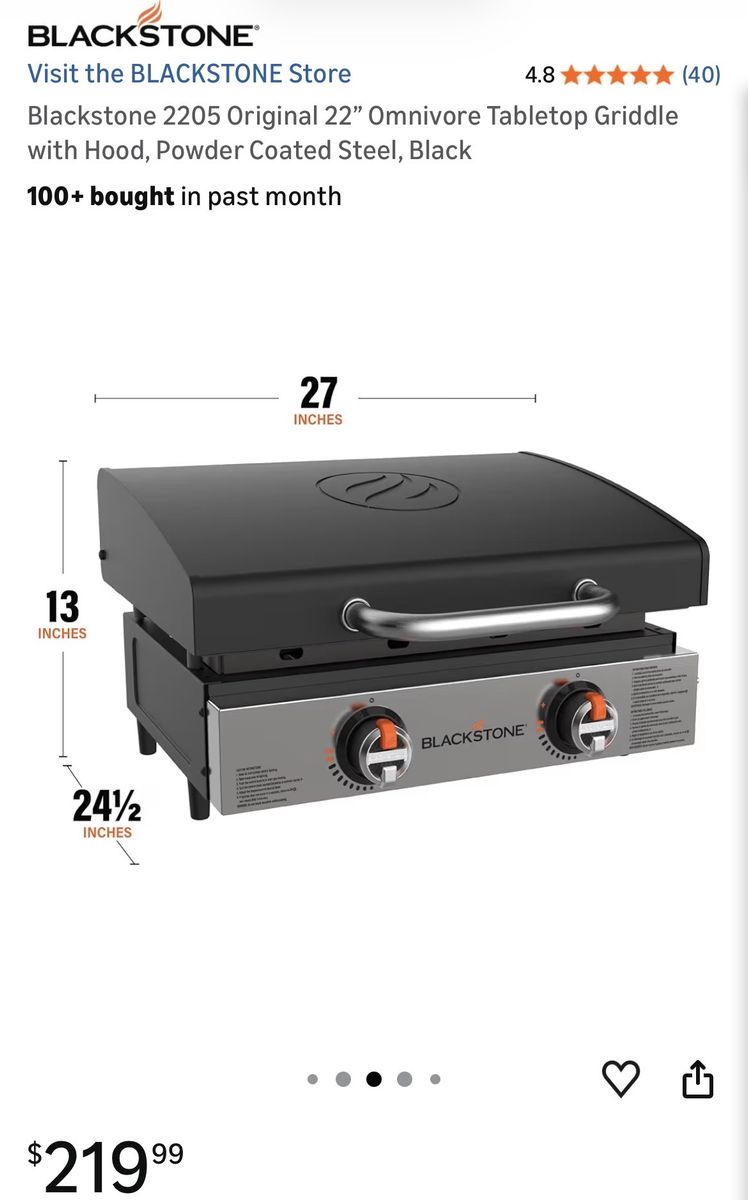 Blackstone table top grill