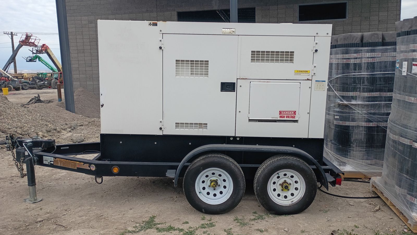 2017 Multiquip DCA-70SSIU4F generator with trailer, Isuzu engine, runs strong
