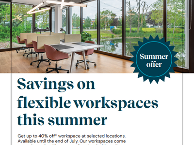Private Offices Designed for Productivity 40% OFF