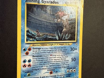 Shining Gyarados (Damaged) Pokemon card