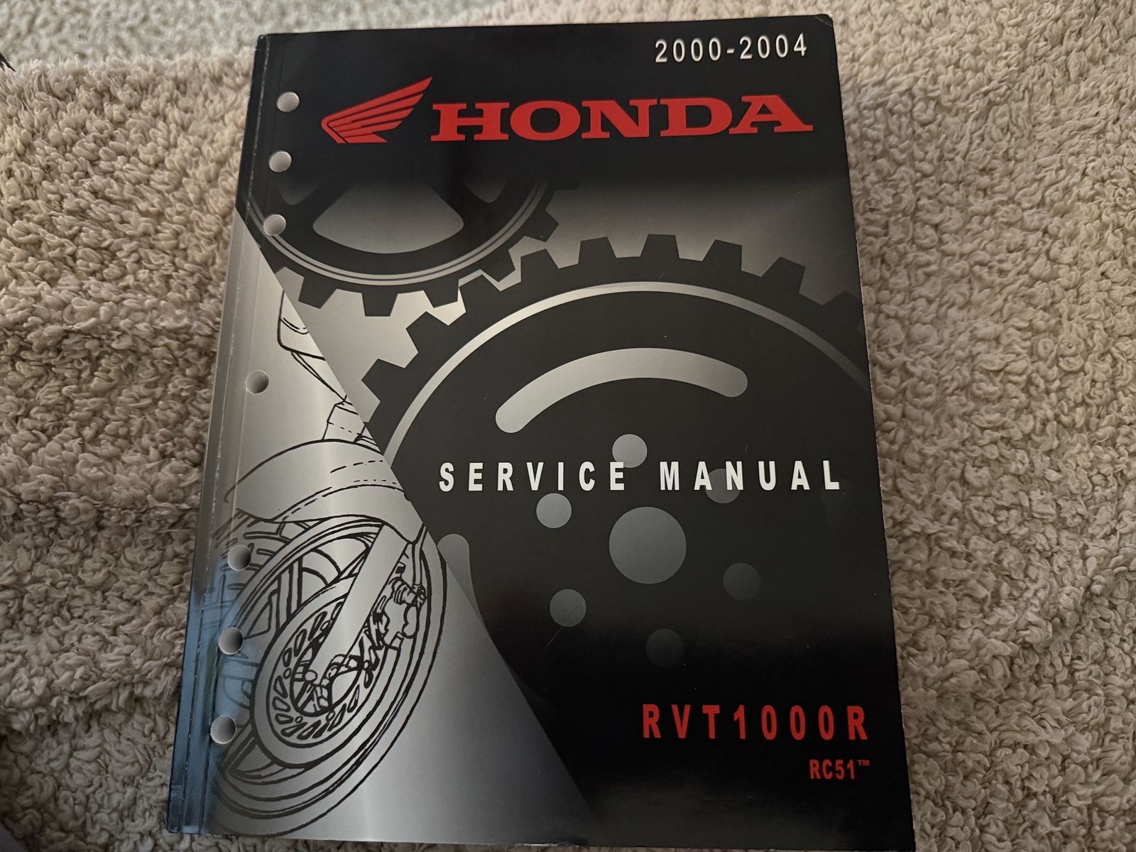 Honda Motor Cycle RVT1000R RC51 Service Manual