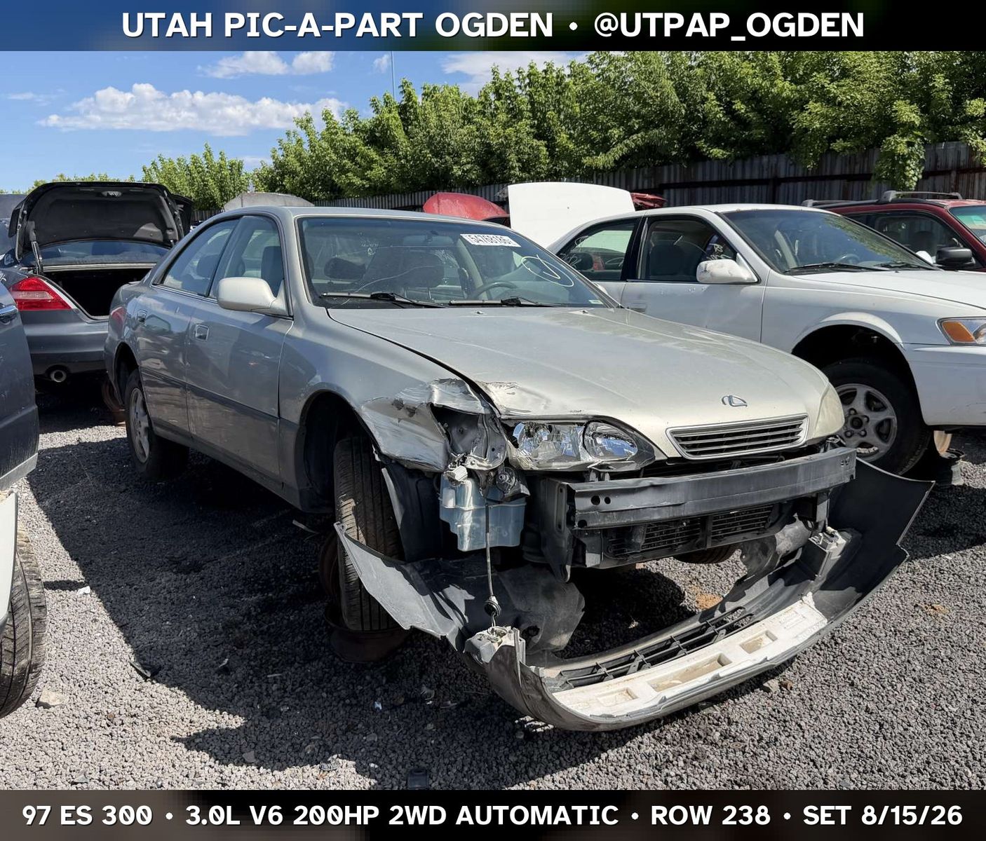 New Arrival - 1997 Lexus ES 300 Parts - UTPAP Ogden