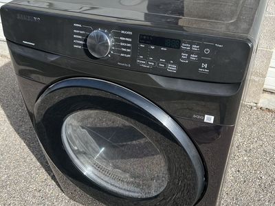 Samsung DVE50A8600V Smart Dial Front Load Electric Dryer - Black Stainless Steel, Excellent Condition